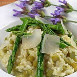 Grünspargelrisotto