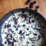 Käsekuchen-Brownies mit Heidelbeeren